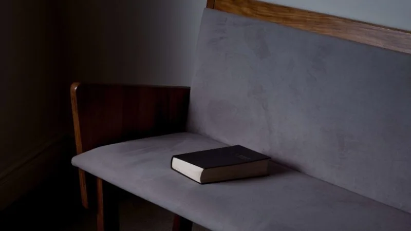 Bible on a church Pew