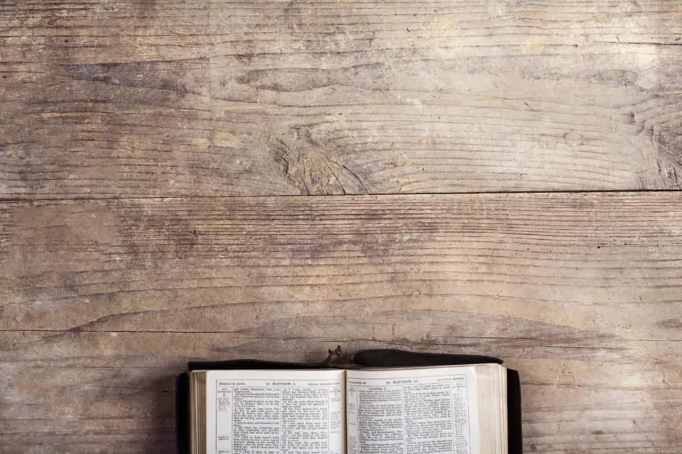 Open Bible On The Table