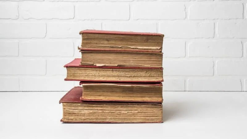 A stack of books
